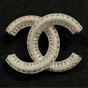 Designer Inspired Silver Brooch Stamped